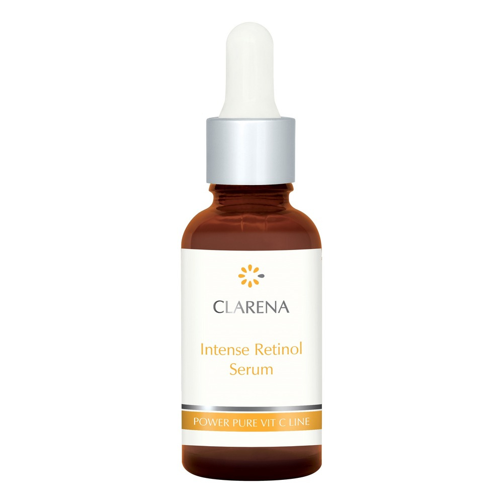 Clarena Power Pure Vit C Line Intense Retinol & Hyaluronic Acid Intensywne Serum z Retinolem dla Skóry z Przebarwieniami 30ml