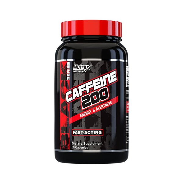 Nutrex Caffeine 200 Caffeine Supplement for Energy and Alertness 60 Capsules
