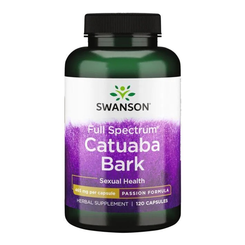 Swanson Full Spectrum Catuaba Bark 465mg Wspiera Zdrowie Seksualne 120 Kapsułek