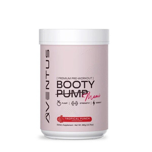 Aventus Supplements Booty Pump Pre-Workout Powder for Women Mami Tropical Punch 390g