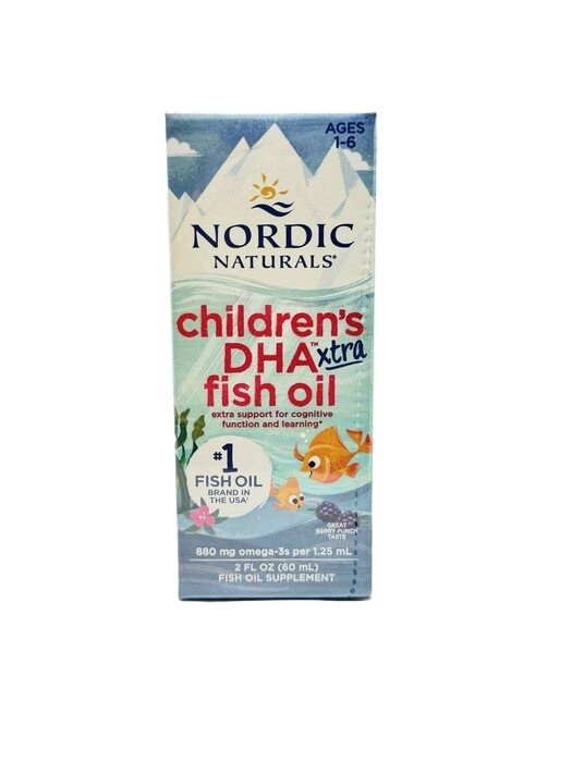 Nordic Naturals Children's DHA Xtra Fish Oil for Cognitive Health Berry Punch 60ml