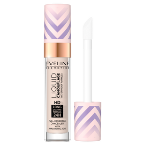 Eveline Liquid Camouflage Waterproof Concealer with Hyaluronic Acid No. 01 Light Porcelain 7.5ml