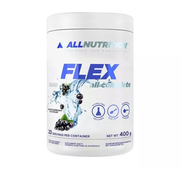 Allnutrition Flex All Complete Kolagen Hydrolizowany w Proszku Czarna Porzeczka 400g