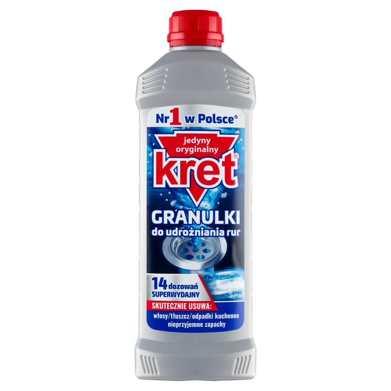 Kret in Granules for Unblocking Pipes and Siphons 560g