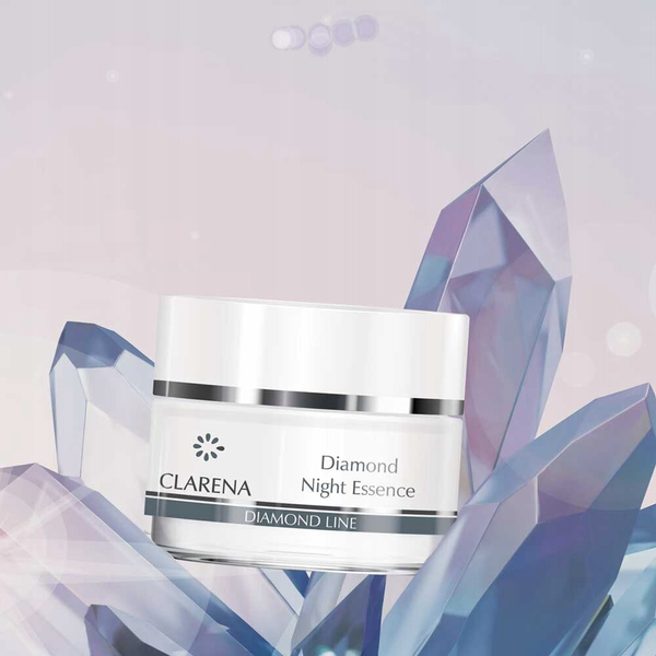 Clarena Diamond Meteorite Night Essence: Luxury Anti-Aging Cream for Mature Skin 50ml