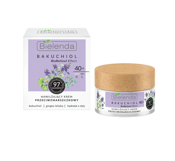 Bielenda BAKUCHIOL BioRetinol Effect Moisturizing Antiwrinkle Face Cream 40+ Day and Night 50 ml