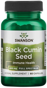 Swanson Black Cumin Seed 400mg 60 Capsules