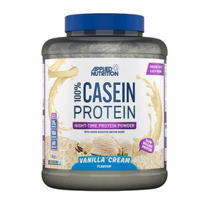 Applied Nutrition 100% Casein Protein Waniliowe Białko Wolnowchłanialne na Nocną Regenerację 1800g