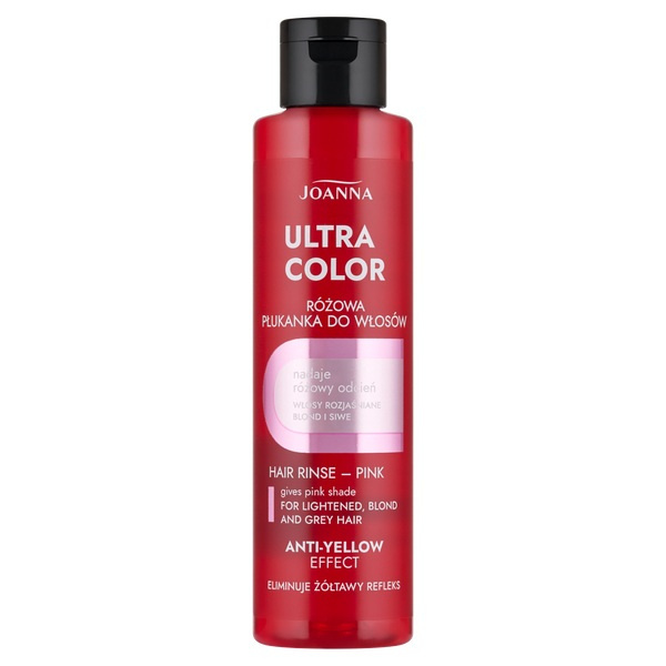 Joanna Ultra Color Rinse for Blonde Gray and Lightened Hair Pink 150ml