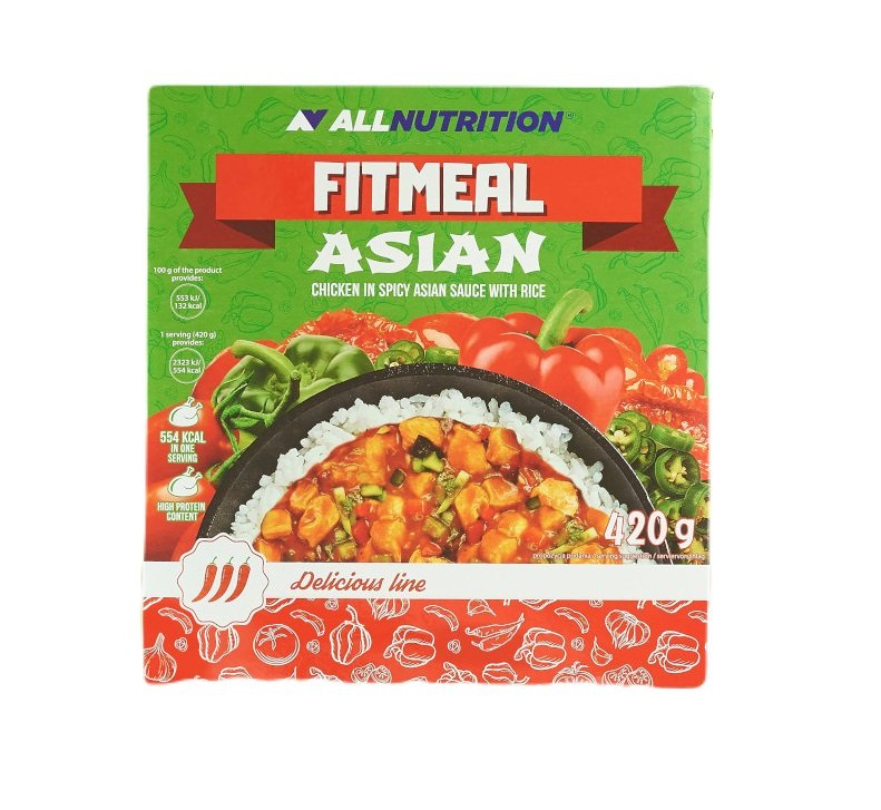 Allnutrition Delicious Line Fitmeal Asian Kurczak z Ryżem w Sosie Azjatyckim 420g