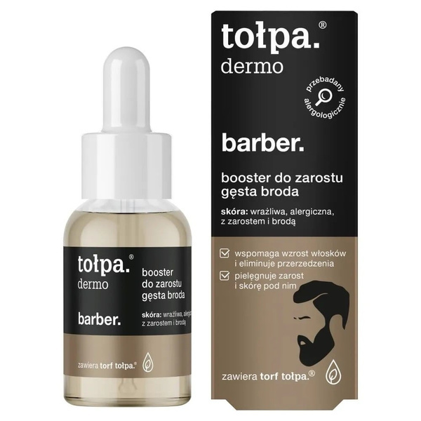 Tolpa Dermo Barber Stubble and Thick Beard Booster for Men 30ml
