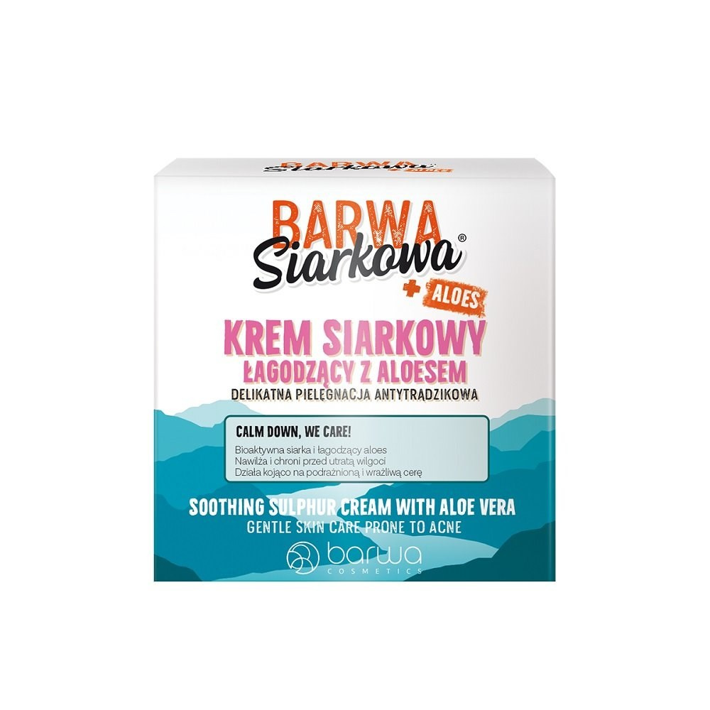 Barwa Siarkowa + Aloes Łagodzący Krem Siarkowy z Aloesem dla Skóry Problematycznej 50ml