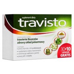 Travisto Wspomaga Trawienie Tłuszczów 30 +10 Tabletek