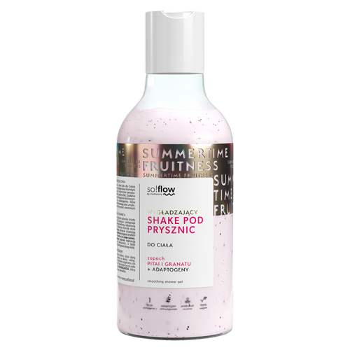 So!Flow by Vis Plantis Wygładzający Shake pod Prysznic Pitaja i Granat 400ml