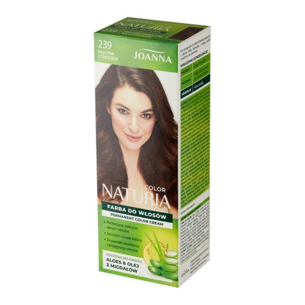Joanna Naturia Color Permanent Hair Color Paint Care Shine Milk Chocolate 239 100ml
