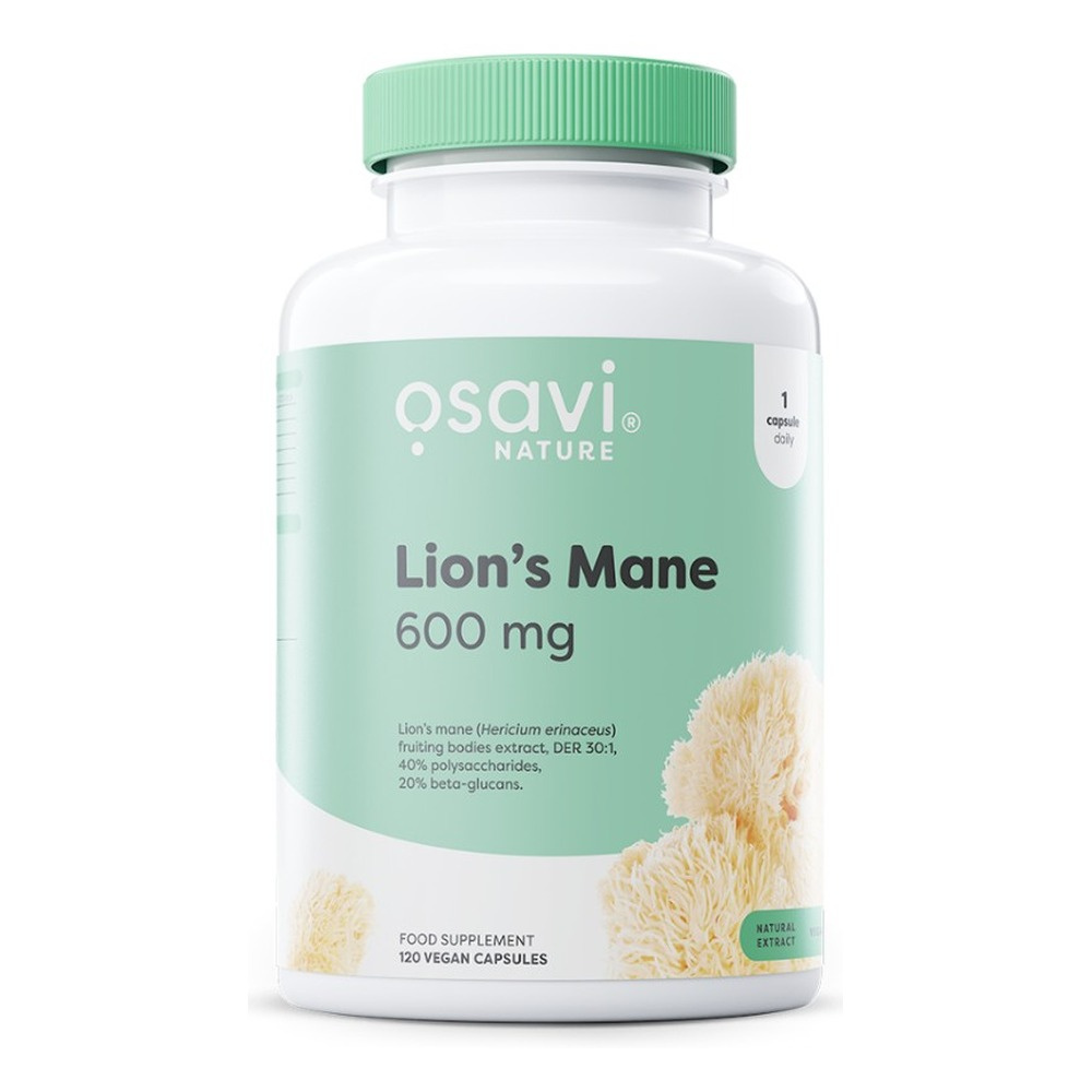 Osavi Soplówka Jeżowata 600 mg Na Pamięć i Koncentrację 120 Kapsułek