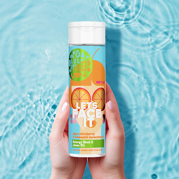 Tutti Frutti Let's Face It Cleansing Micellar Fluid with Fruit Acids and Aloe 5% + Energy Shot C 200ml