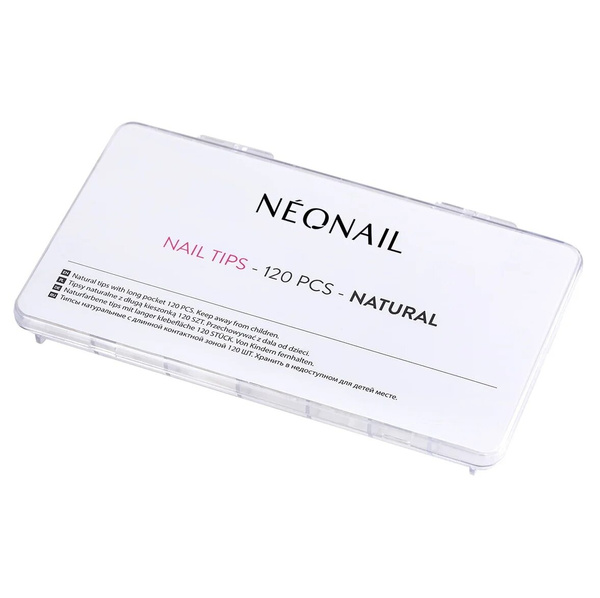 NeoNail Natural Tips for Gel and Acrylic Nails Tipsy 120 Sztuk