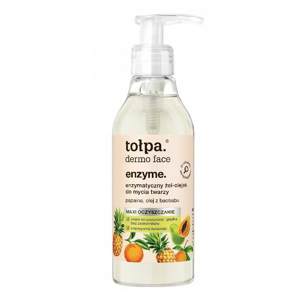 Tolpa Dermo Face Enzymatyczny Olejek-Żel do Mycia Twarzy 195ml
