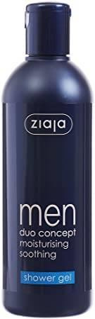 Ziaja Men Duo Concept Moisturizing Soothing Shower Gel for All Skin Types Vegan 300ml