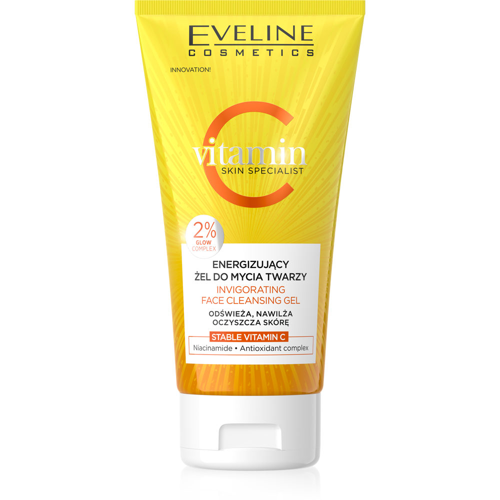 Eveline Vitamin C Skin Specialist Energizujacy Żel do Mycia Twarzy dla każdego Rodzaju Skóry 150ml