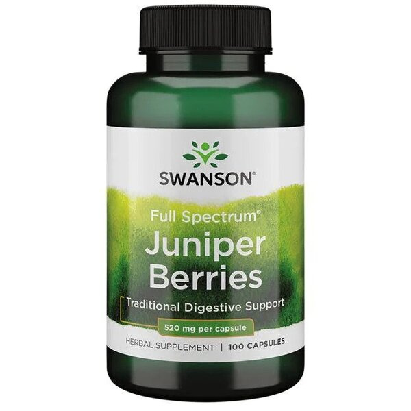 Swanson Full Spectrum Juniper Berries 520mg 100 Kapsułek