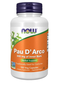NOW Foods Pau D’Arco La Pacho 500mg 100 Capsules