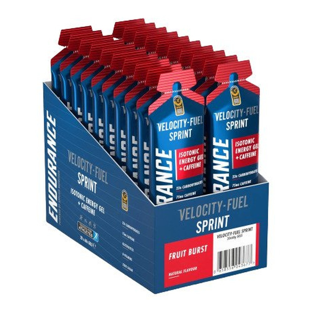Applied Nutrition Endurance Sprint Isotonic Energy Gel + Caffeine, Fruit Burst 20 x 60g