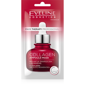 Eveline Face Therapy Professional Ampoule-Mask Collagen Ujędrniająca Maska w Kremie dla Skóry Dojrzałej i Zmęczonej 8ml