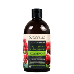Barwa Nature's Recipe Regenerating Shampoo Castor Oil Horsetail for Damaged Hair Prone to Falling Out 380ml