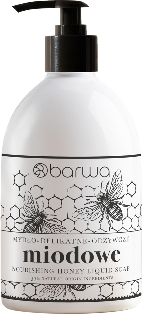 Barwa Pure Calm Nourishing Honey Liquid Soap for Dry Skin 450ml