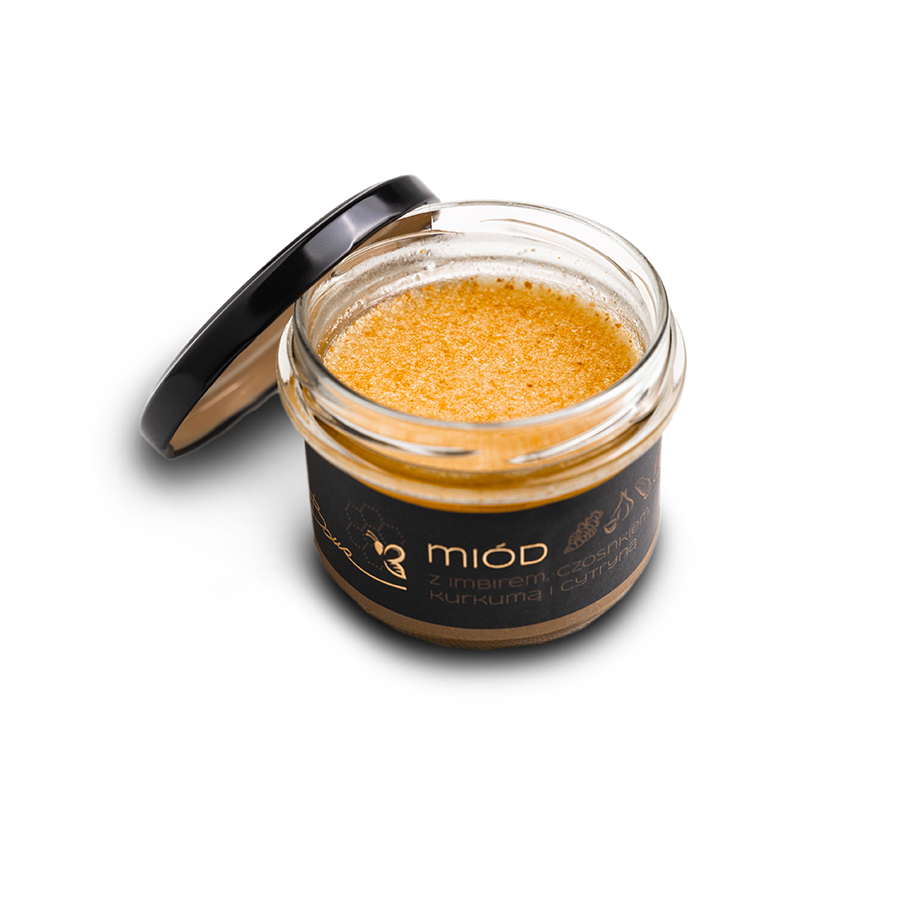Bona Honey with Ginger Lemon Turmeric Garlic Natural Delicious Flavor 245g