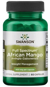Swanson Full Spectrum African Mango (Irvingia Gabonensis) 400mg Wspomaga Utrzymanie Prawidłowej Wagi 60 Kapsułek
