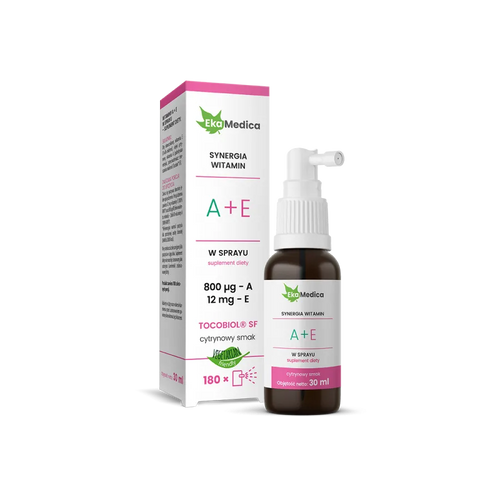 EkaMedica Witamina A 800 µg + E 12 mg w Sprayu 30ml