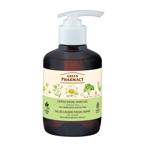 Green Pharmacy Gentle Facial Wash Gel for Combination and Oily Skin Green Tea 270ml