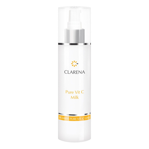 Clarena Power Pure Vit C Line  Mleczko do Demakijażu z Witaminą C dla Skóry Szarej z Przebarwieniami 200ml