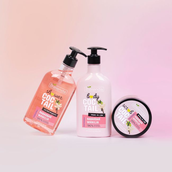Bielenda Shower Coctail Żel pod Prysznic Relaksujący Rabarbar & Wanilia 400ml
