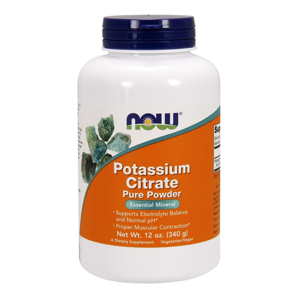 Now Foods Potassium Citrate Pure Powder Supports Muscle Contractions 340g