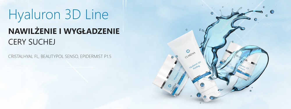 Clarena Hyaluron 3D Face Peeling with Hyaluronic Acid for Dry and Sensitive Skin - 100ml