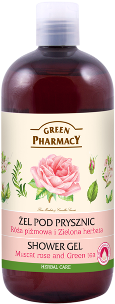 Green Pharmacy Shower Gel Muscat Rose And Green Tea 500ml