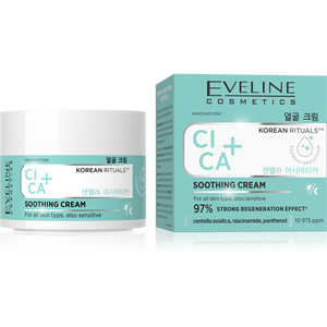 Eveline Korean Rituals Krem Kojący Cica+ dla każdego Rodzaju Skóry na Dzień i na Noc 50ml