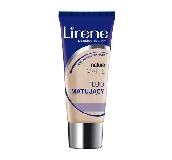 Lirene Nature Matte Matting Fluid 14 Caramel Removes Excess Sebum 30ml