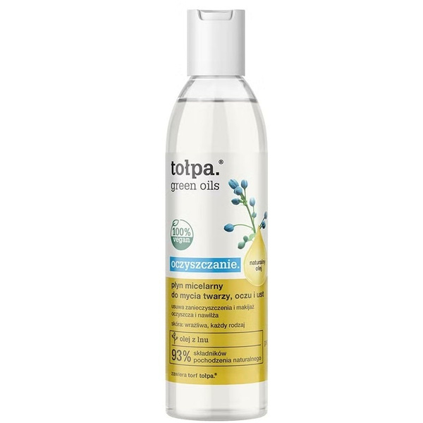 Tolpa Green Oils Cleansing Micellar Liquid For Face Eyes and Lips 200ml