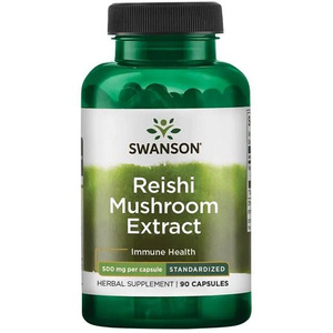 Swanson Reishi Mushroom Extract 500mg 90 Capsules