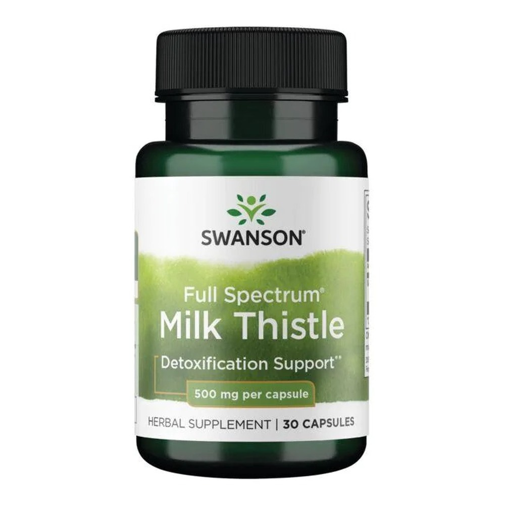 Swanson Full Spectrum Milk Thistle 500mg 30 Capsules