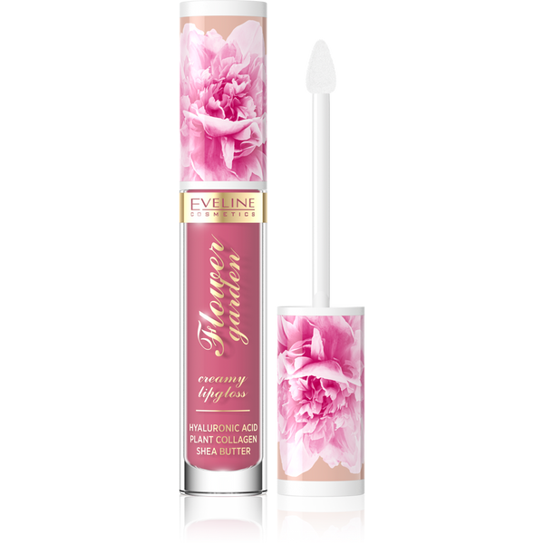 Eveline Flower Garden Creamy Lip Gloss No.03 Magnolia Charm Vegan 4.5ml