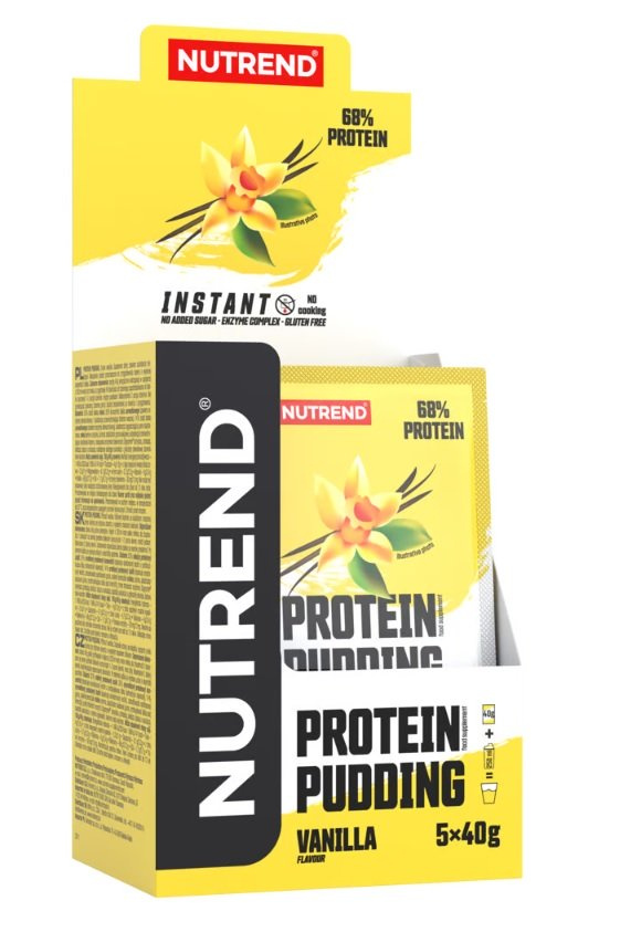 Nutrend Protein Pudding Waniliowy Budyń Białkowy na Masę i do Diety Keto 5x40g