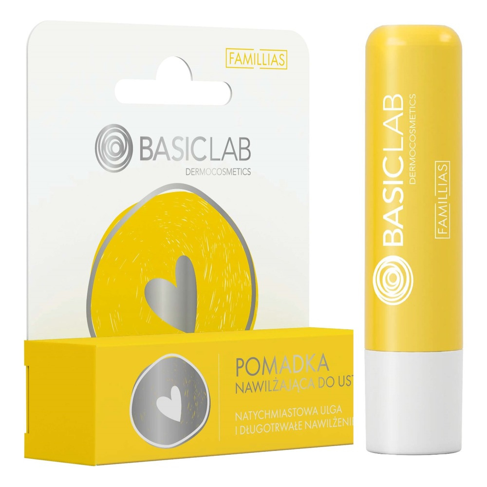 BasicLab Dermocosmetics Familias Nawilżająca Pomadka Kojący Balsam do Ust 4g