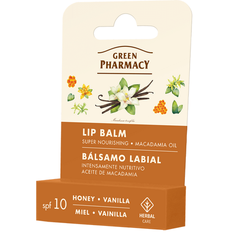 Green Pharmacy Moisturizing Lip Balm SPF10 Honey and Vanilla 3,6g