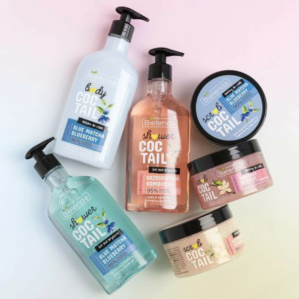 Bielenda Shower Coctail Wygładzający Żel pod Prysznic Brzoskwinia & Kombucha 400ml